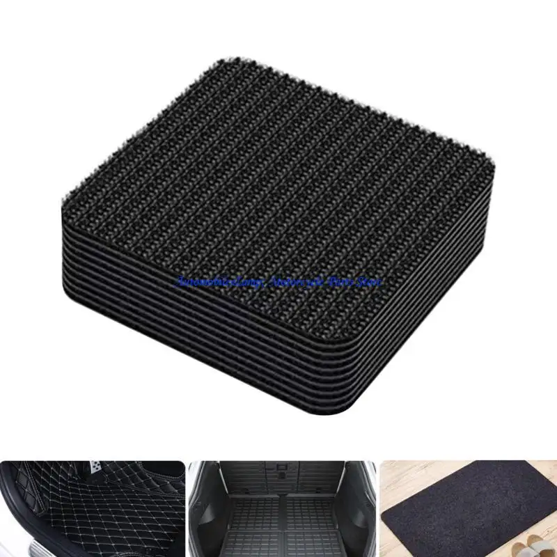 

H7BD Нескользящий коврик и захваты для ковриков предотвращают скольжение и скольжение ковриков и ковриков, 10 упаковок домашнего