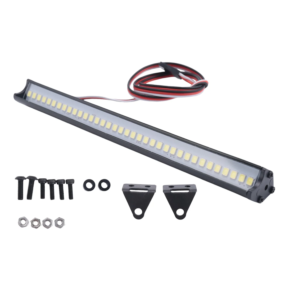 BFYL-150MM 36 LED Light Bar Roof Lamp Lights for Axial SCX10 90046 Traxxas TRX4 Slash Rustler 1/8 1/10 RC Crawler Truck