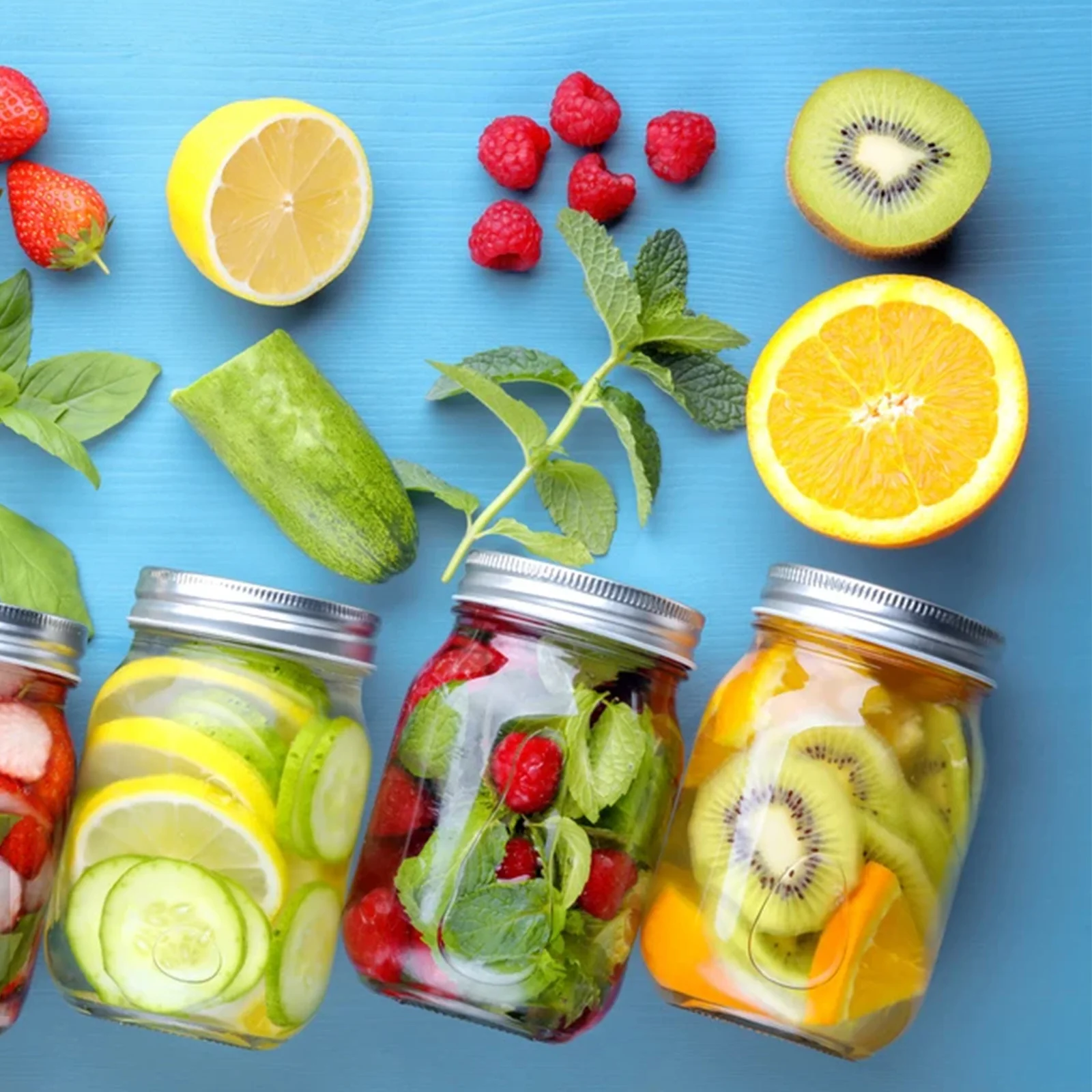 

12 set 70Mm Tinplate Canning Lids Leak Proof Seal For Jars Food Storage Airtight Replacement Canning Jar Bands Set Kitchen