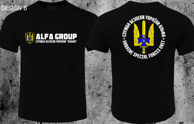 

Spetsnaz Ukraine Special Forces Alpha Group Military T shirt Short Sleeve Casual 100% Cotton Shirt