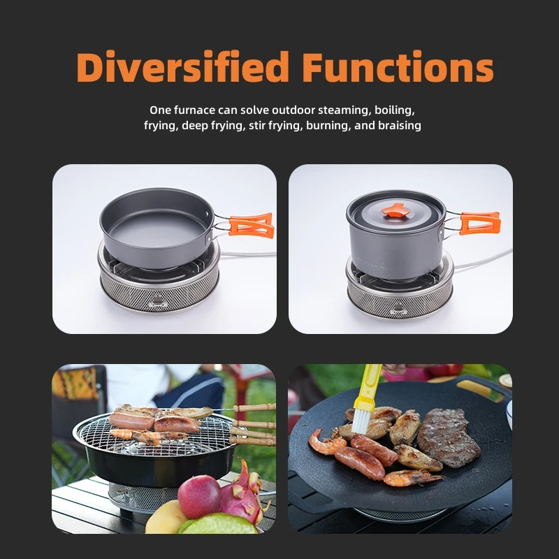 Portable Camping Gas Stove Folding Cassette Stove Lightweight Windproof High Power Picnic Gas Stove New Camping Equipment