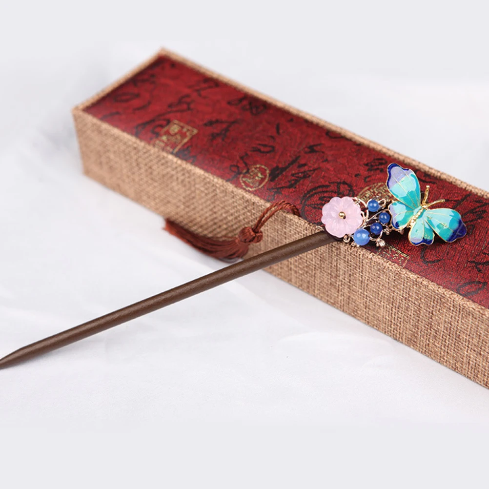 

Bun Stick Retro Chinese Hairpin Wooden Chopstick For Thick Curly Hair Elegant Oriental Hairstyle Tool Hair Holder