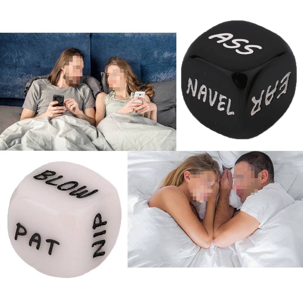 2Pcs Creative Couple Dice Games for Friends/Party Dice Love Dice Fun Dice Challenge Dice Decision Games Dice gift for Him or Her