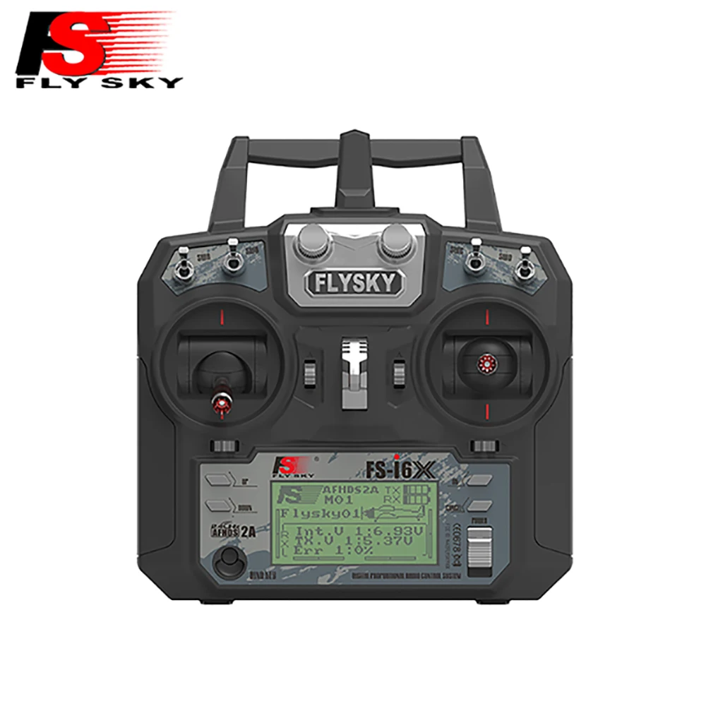 FLYSKY FS-i6X I6X AFHDS 2A RC-Sender mit X6B IA6B IA10B Empfänger 10-Kanal 2,4GHz für Flugzeuge, Helikopter, FPV-Renndrohnen