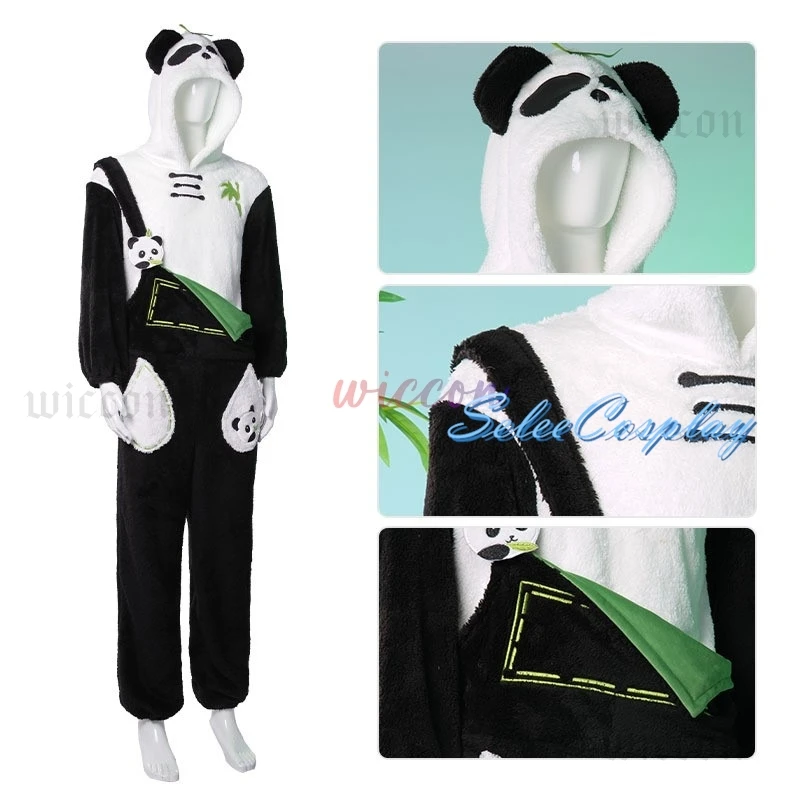 Amor e espaço profundo traje jogo panda terno rafayel zayne xavier sylus cosplay loungewear qiyu bonito macacão traje