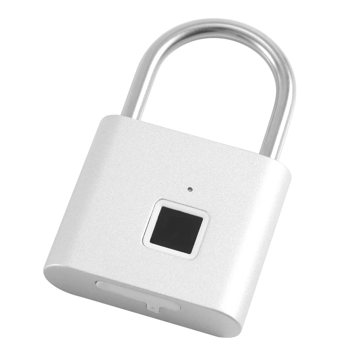 M18K-Fingerprint Padlock,Portable Anti-Theft USB Charging Fingerprint Lock for Lockers, Suitcases, Backpacks Etc Can Support