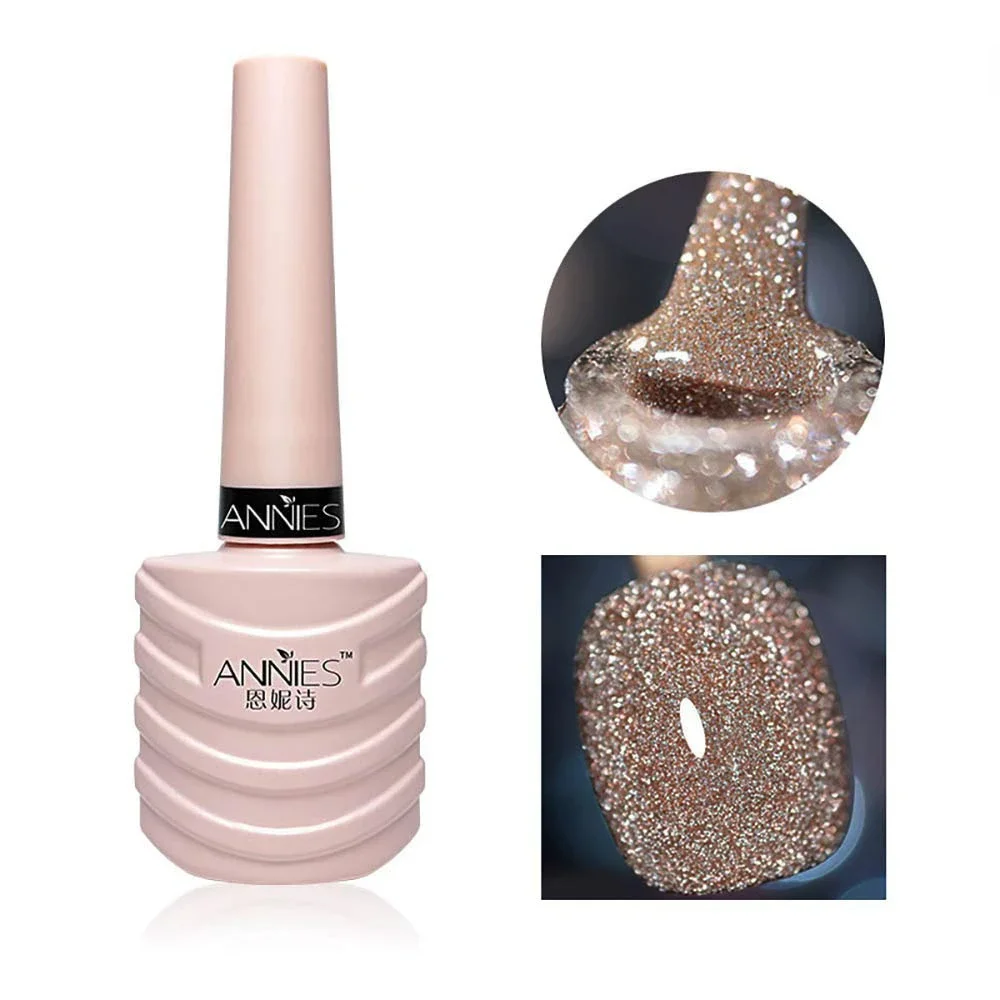 Zilver Roze Glitter Nagellak Natuurlijke Semi-Permanente Vernis Basisgel Top Coat Doorweekt Uv Led Mousserende Nagels Art Polish Gels