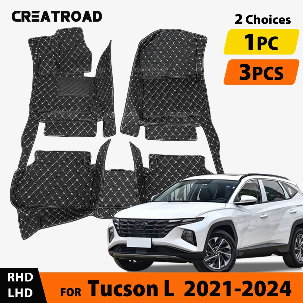 Für Hyundai Tucson L (Turbo Hybrid/Fuel) 2021-2024 2023 2022, individuelle Auto-Fußmatten, Auto-Teppichbezug, Innenzubehör
