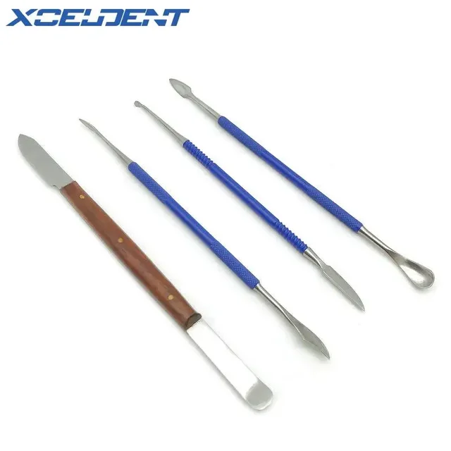 1Pc Dental Wax Carver podwójne końce szpatułka do mieszania nóż kompozytowe wypełnienie żywica instrumenty narzędzia do makijazu sprzęt stomatologiczny