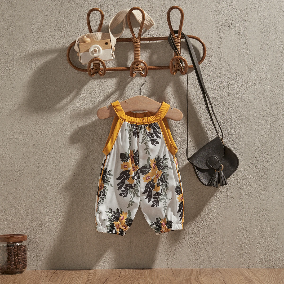 

EWODOS Baby Girls Jumpsuit Floral Pattern Printing Sleeveless Romper Summer Casual Long Pants Jumpsuit Pants Children's Clothing