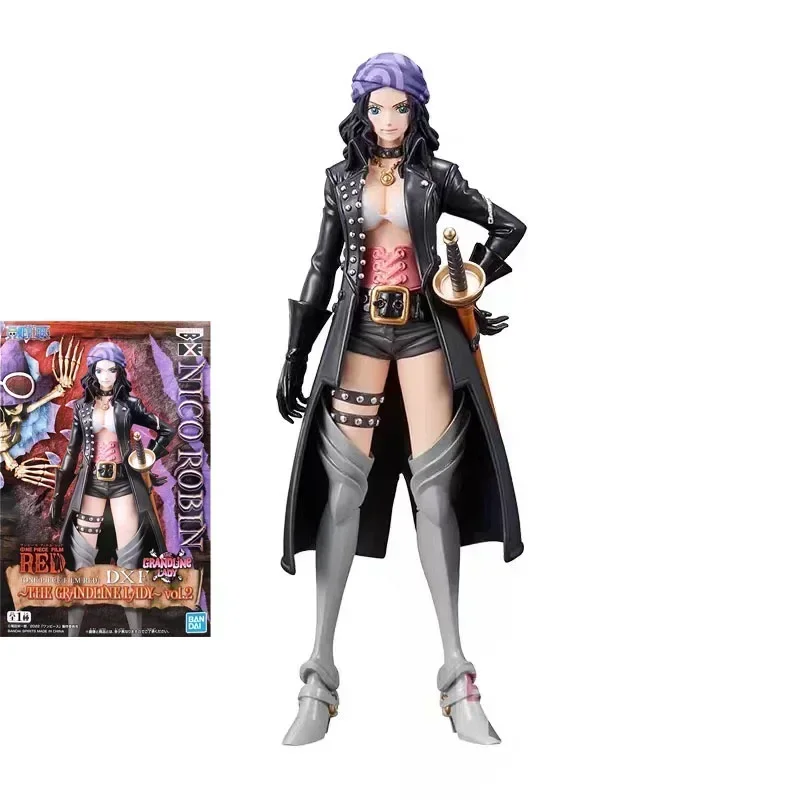 In Magazzino Originale Bandai DXF One Piece BROOK Robin Jinbe Action Figure Animazione Giocattolo Regalo Modello Collezionista Anime Hobby Genuino