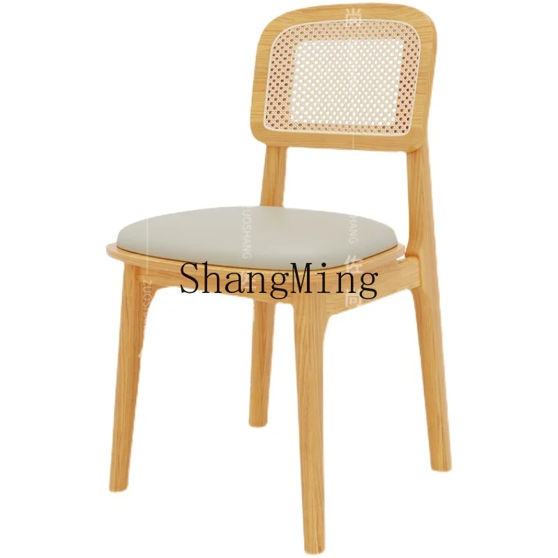 

HJ rattan cafe dining chair leisure negotiation area small round table dessert shop table and chair combination