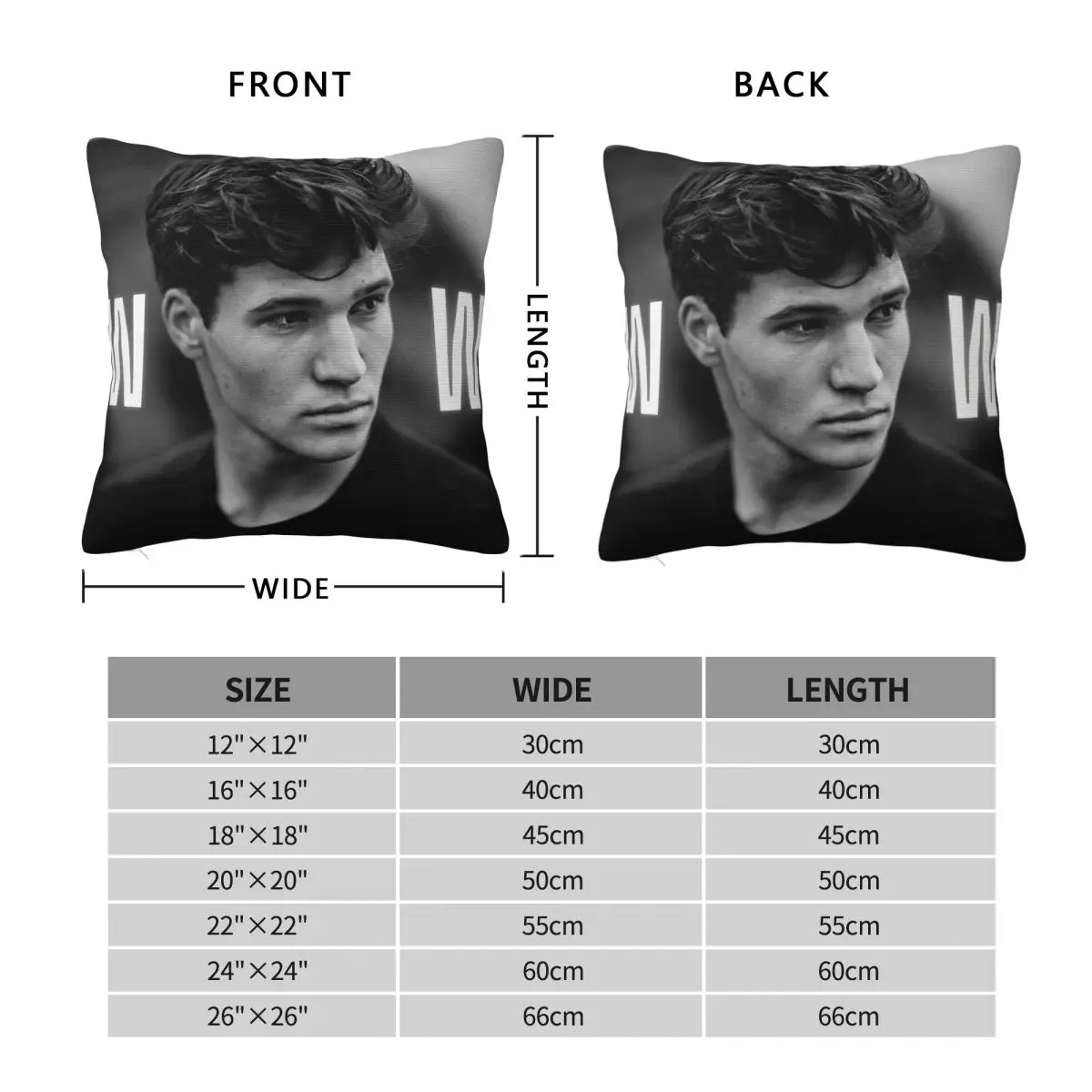 Wincent Weiss Square Pillowcase Polyester Linen Velvet Creative Zip Decorative Sofa Seater Cushion Cover Wholesale