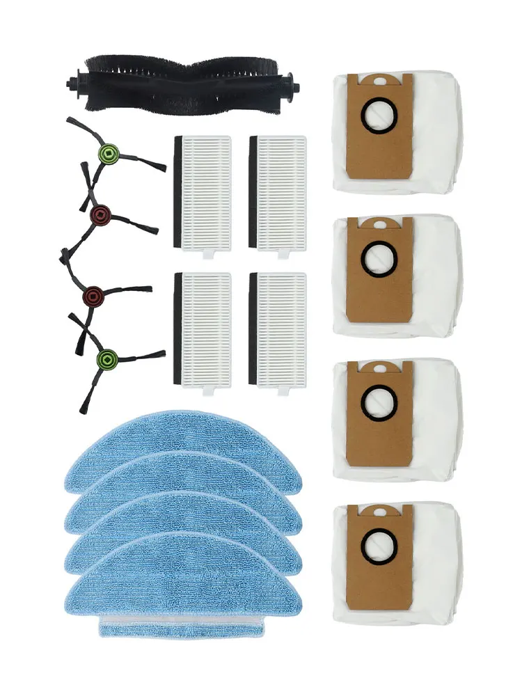 17Pcs 27Pcs Vacuum Cleaner Spare Parts Kit Main Side Brush Filter Dust For Bag For Mop Cloth For For Conga 7490 7290 For Genesis
