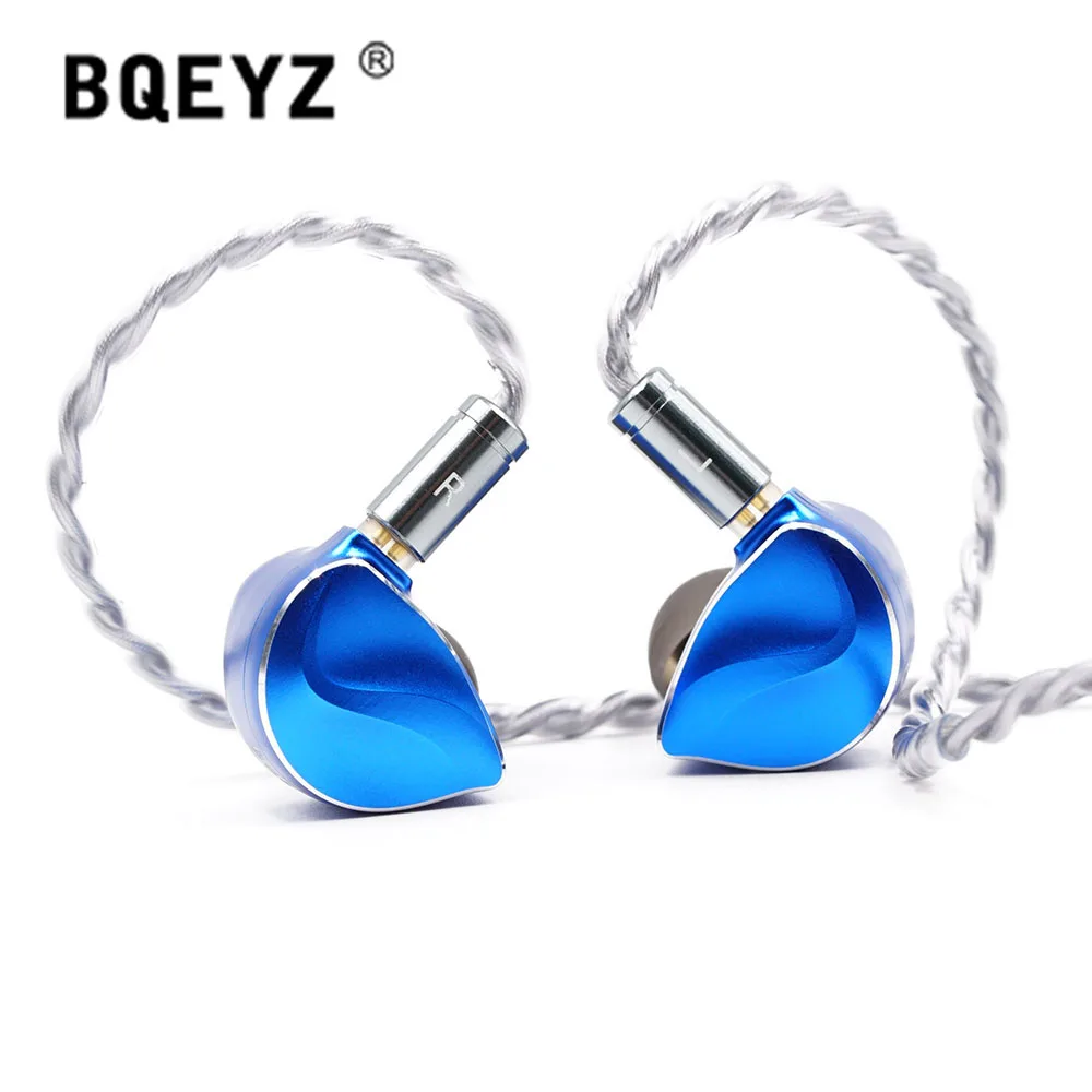 Imagem -02 - Bqeyz-monitor Intra-auricular Ultra com Fio Fone de Ouvido Híbrido Fone de Ouvido com Cabo Swappable em 1dd Mais 1bc 35 mm 44 mm 2023