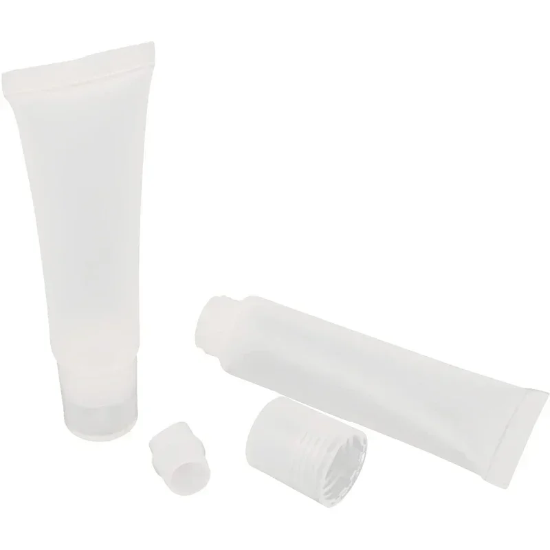 200PCS 5ml-15ml Empty Mini Plastic Lip Gloss Tubes Bottle Squeeze Clear Cosmetic Soft Tube Portable Travel Sample Containers