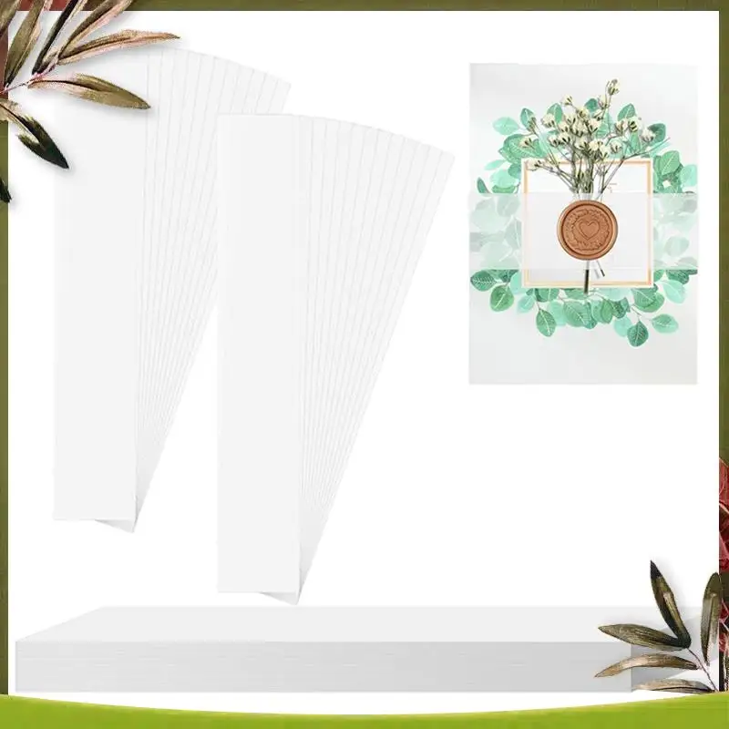 ABDW-150 Pcs Clear Invitation Band For 5X7 Invitations Vellum Belly Band For Wedding Invitation Wraps Vellum Paper Belly