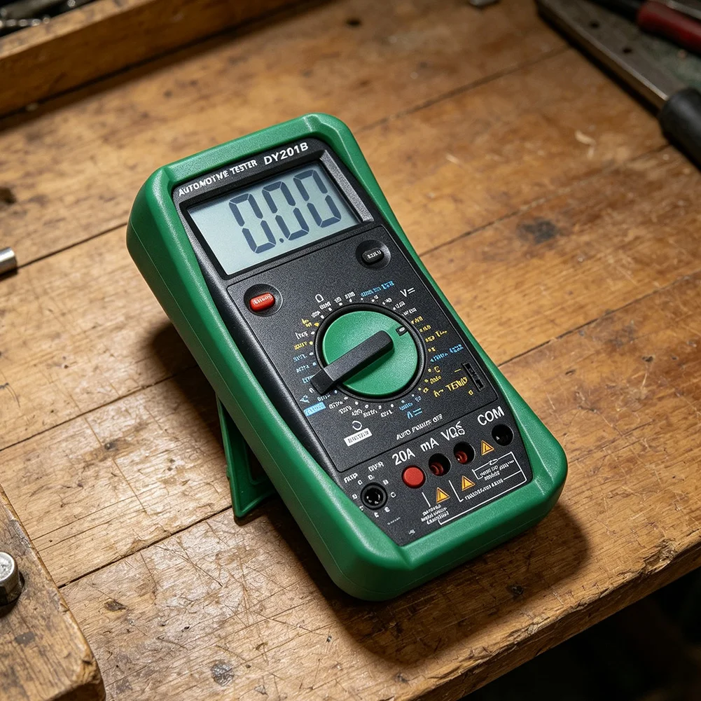 DY2201B Multifunction Tester for Vehicles Supporting DC Voltage AC Voltage Resistance Frequency and RPM 500-10000