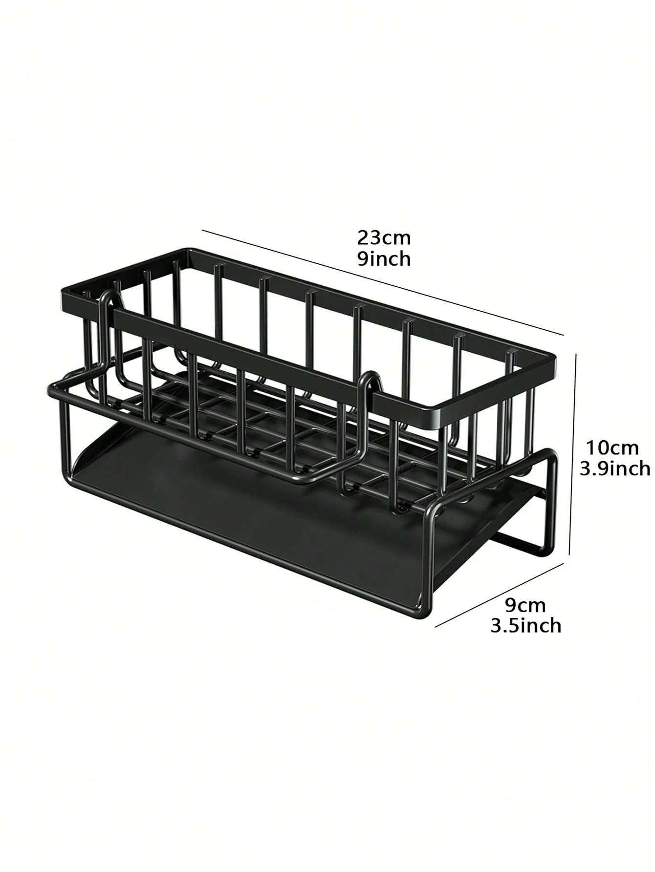 1pc kitchen storage rack sponge scouring pad detergent storage rack countertop cleaning cloth rack sink drain rack