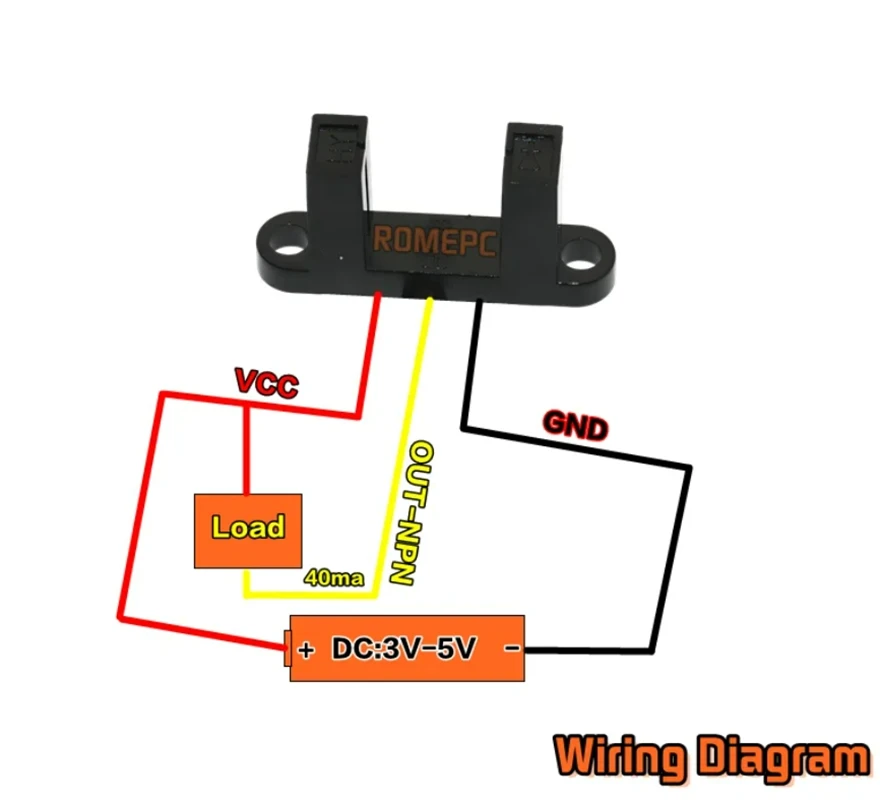 Infrared linear photoelectric switch Sensor slot width 10mm code disc encoder counter meter limit 3V 5V H810 H2210