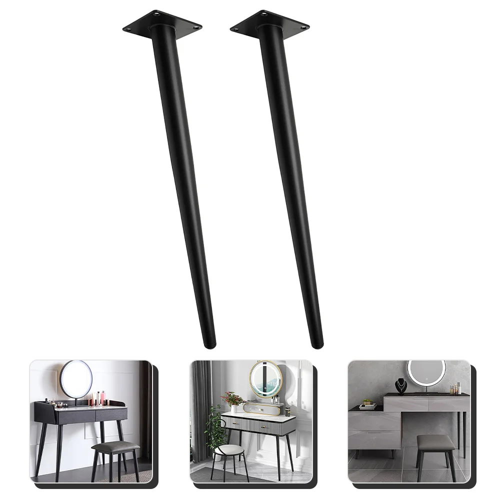 2 Pcs Dresser Legs Furniture Cabinet Replacement Table Coffee Feet for Black Couch