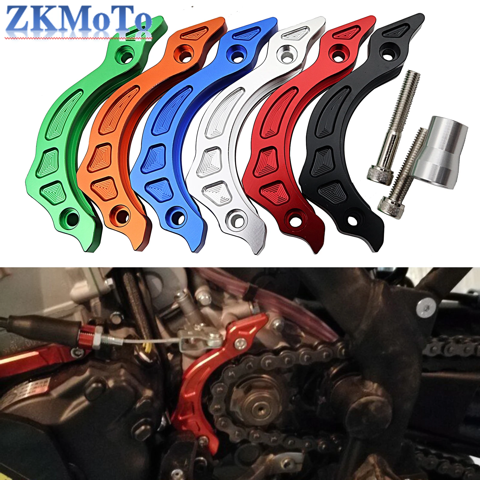 Motorcycle CNC Front Small Tooth Protection Bracket Cover For ZONGSHEN NC250 NC250S NC300S 250CC 300CC Engine Accessories