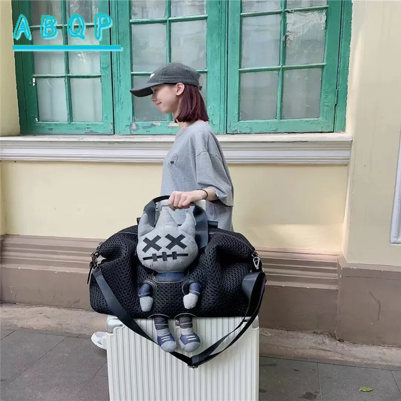 New Doll Travel Handbag Luxury Brand Personalized Fashion Doll Style Women's Travel Handbag Large Capacity Storage Luggage Bag