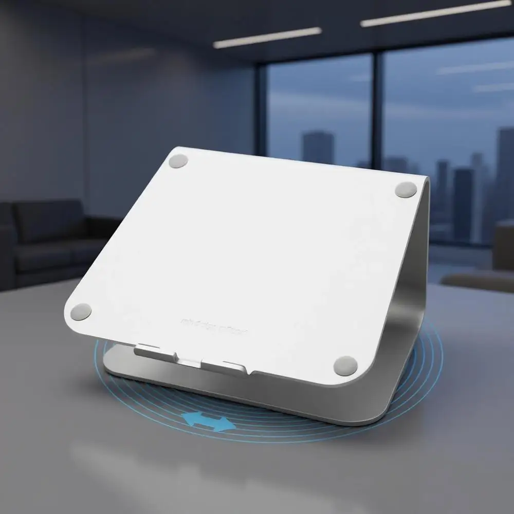 

360-Degree Swivel Laptop Stand, Silver (Patented) - Model 10036