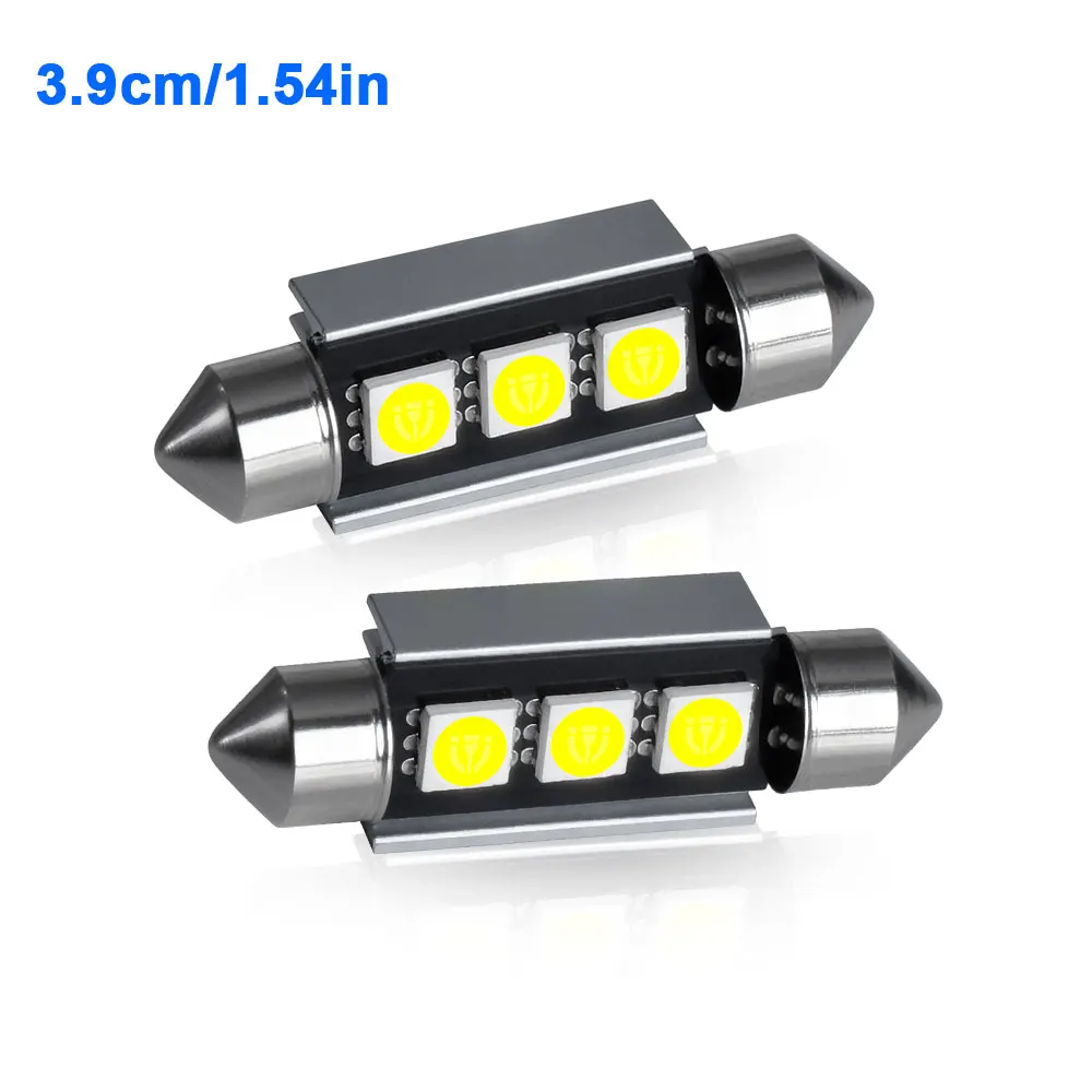 2/4/6/10PCS Super Helle Girlande LED 31/36/39/42MM 5050 3 Chips Aluminium Körper Schnelle Kühlung für Auto Lesen Kennzeichen Licht