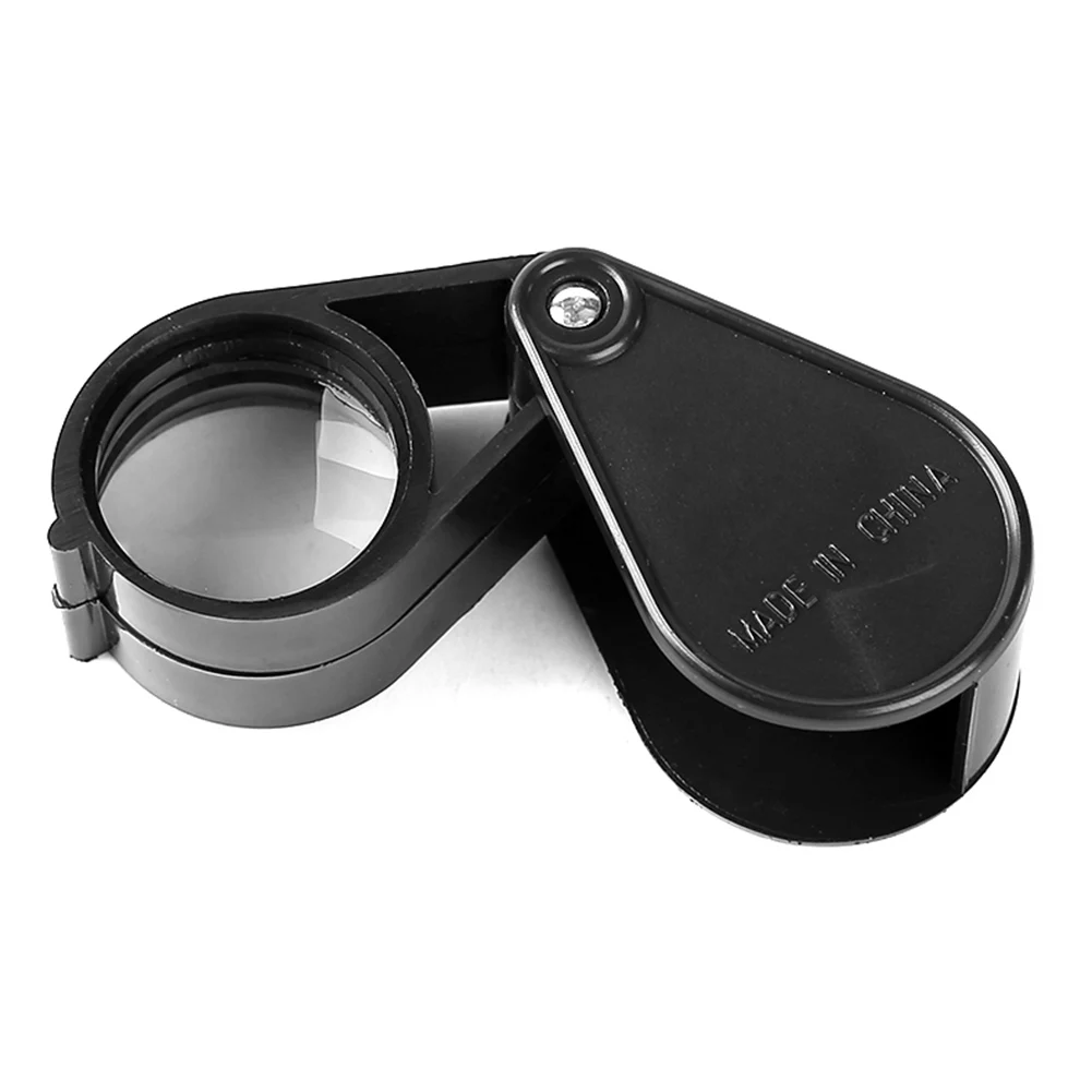 10X 30mm Double Open Folding Portable Jewelry Optical Glass Loupe Magnifier