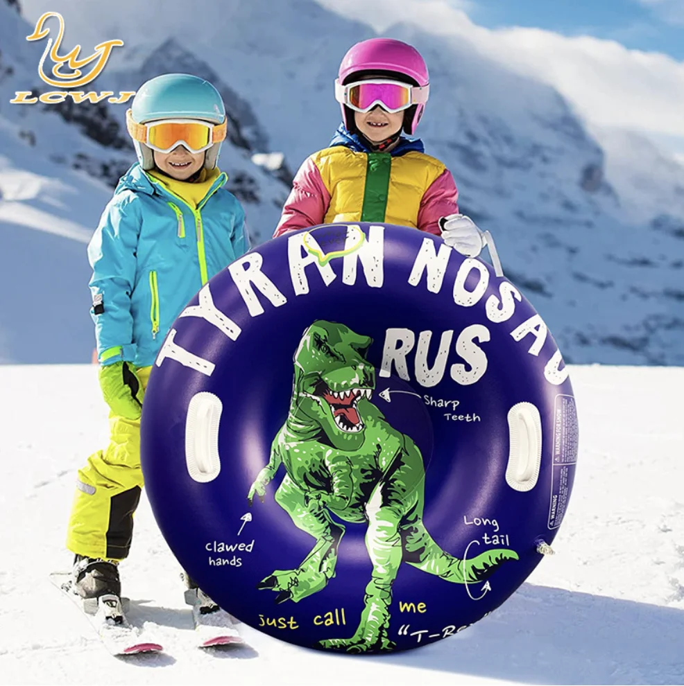 90Cm Sneeuw Slee Slee Kinderen Tubing Winter Slee Schaatsen Ring Pad Sport Verdikte Opblaasbare Ski Cirkel