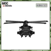 MOC HH-60G 포장 독수리 헬리콥터 빌딩 블록, 공군 전투 무기 모델 벽돌, 데스크탑 디스플레이 장난감, 어린이 퍼즐 선물 5