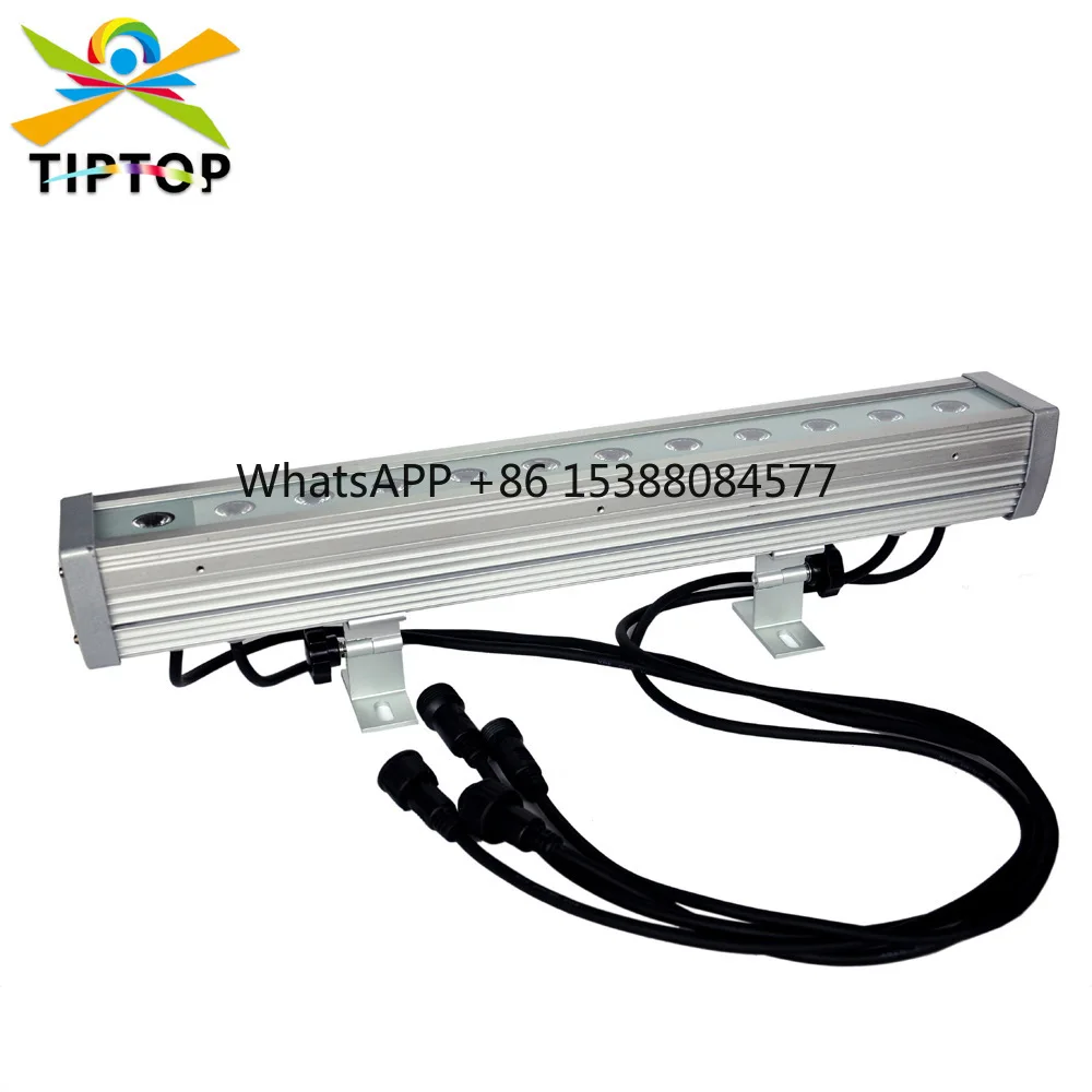 Suministro transfronterizo de bañador de pared LED para exteriores, 12 cuentas de lámpara RGB de tres colores de 3 vatios, iluminación y lámpara de teñido para bañador de pared