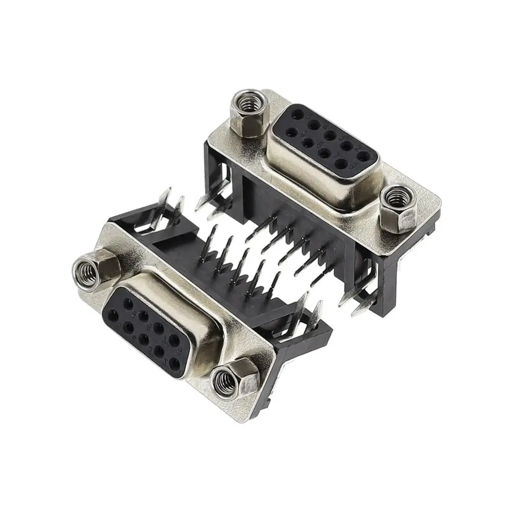 

DB9 Female Male 9Pin Connector RS232 Connector 90-degree Bent Needle DR-9S PCB Connector