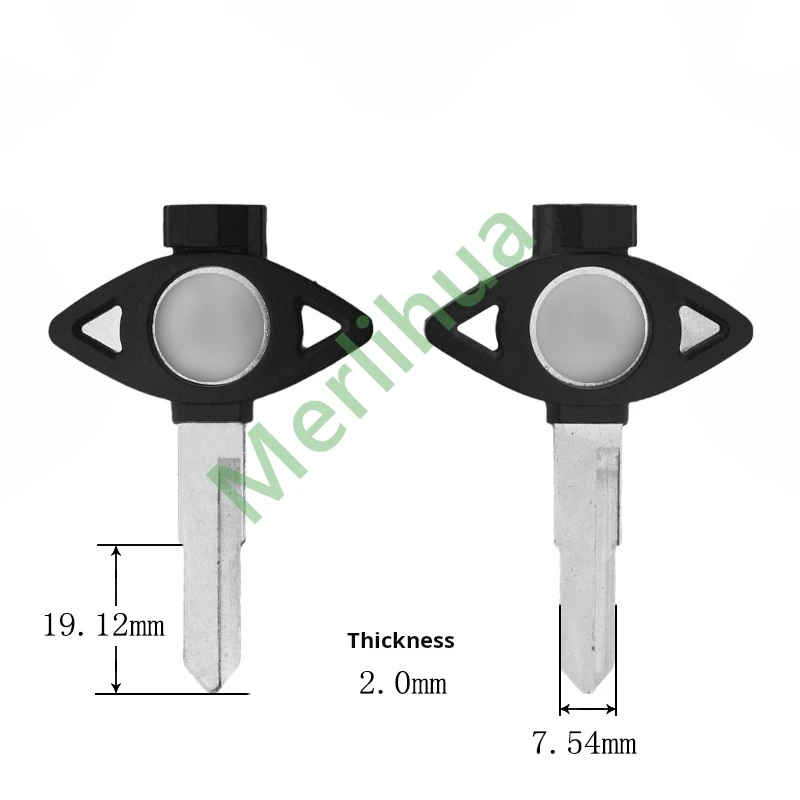 Yamaha motorcycle key, suitable for: Yamaha motorcycle key, short rubber head Yamaha key blank, left slot / right slot