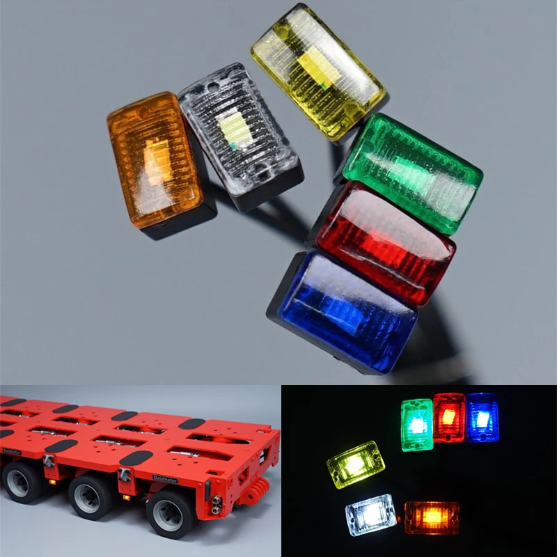 LED 3V Position Lights Side Lamp Warning Light Decorate for 1/14 Tamiya  RC Dump Truck SCANIA 770S R620 VOLVO BENZ MAN LESU Car