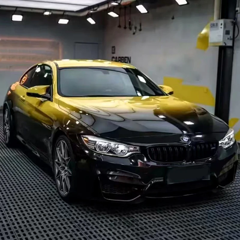 

Hot Selling Yellow to Black Gradient Decoration Printing Car Body Sticker PET Self-adhesive Car Wrapping Vinyl Film