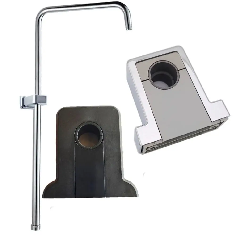 Creative Adjustable Shower Rod Holder Shower Slide Rail Bar Stand Clamp Lifting Rod Fixed Bracket Bathroom Accessories