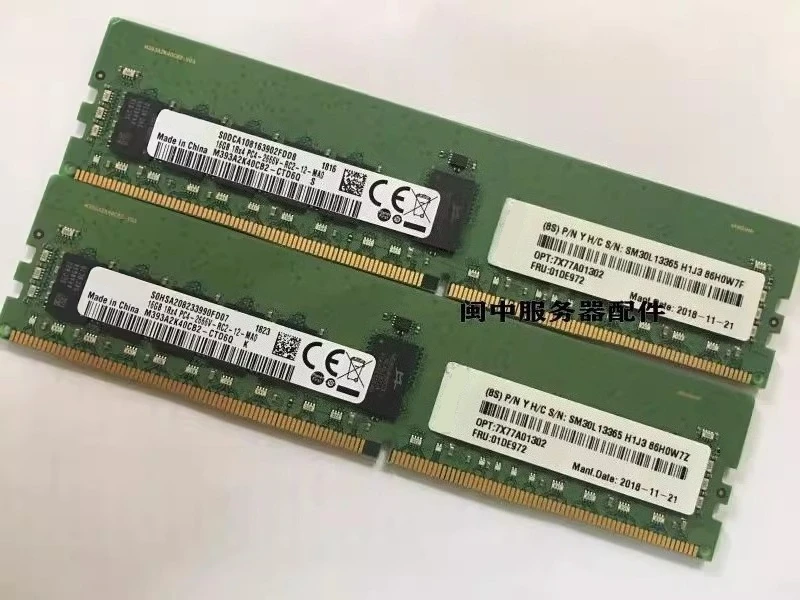 

For IBM Lenovo 01DE972 7X77A01302 16G 1RX4 PC4-2666V REG Server Memory
