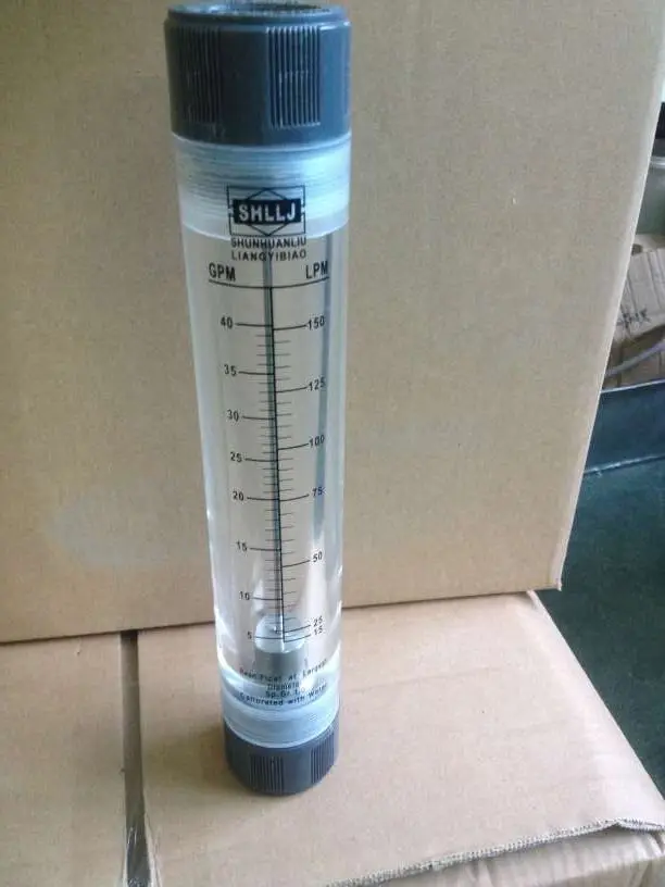 Acrílico e Float Pipeline Tubo Líquido de Água tipo Flowmeter Rosca Fêmea Fitting 11 Bsp Lzm40g Aço Inoxidável