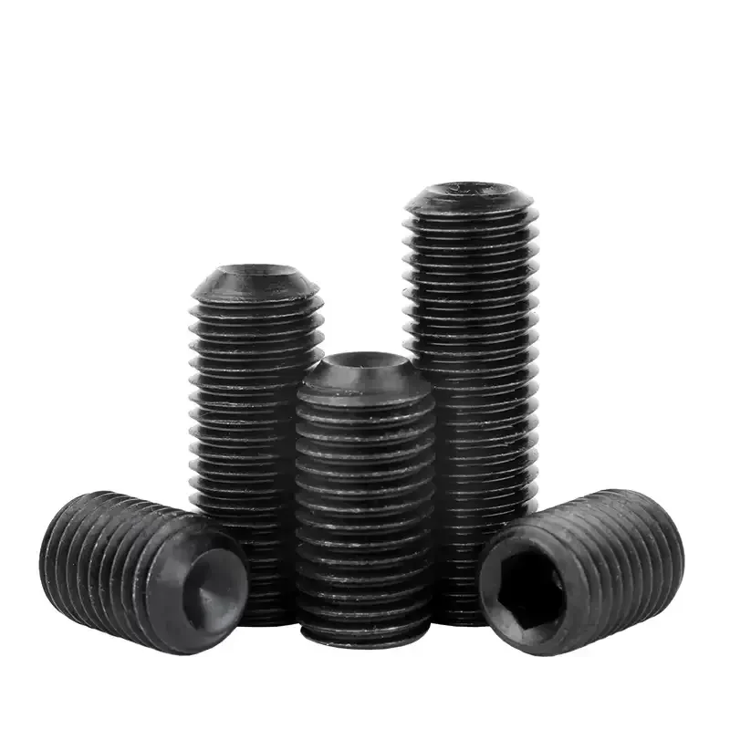 M3 M4 M5 M6 M8 M10 M12 Grade 12.9 Black Fine Thread Set Screw With Concave Set Screw Without Head Pitch 0.35/0.5/0.75/1.0/1.5mm