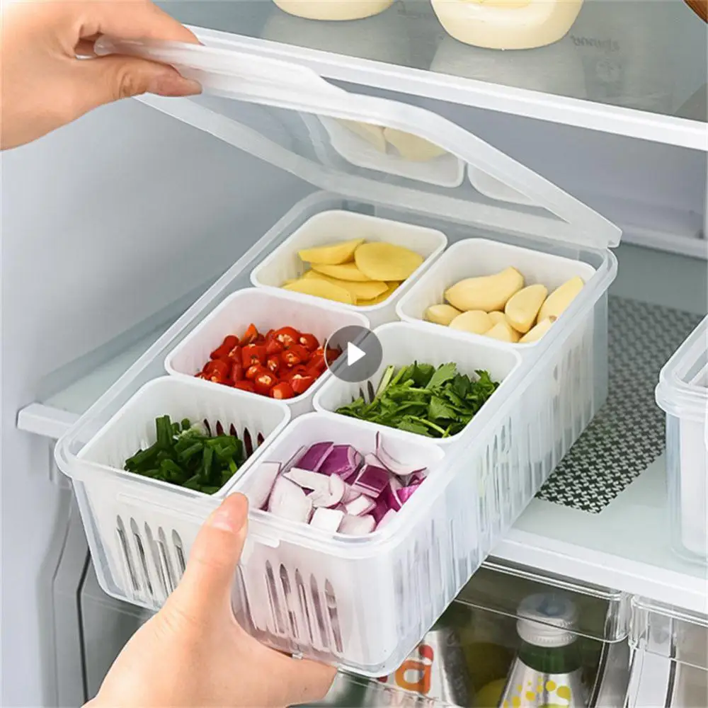 Storage Box Refrigerator Rapid Drainage Household Removable For Onion Ginger Garlic And Onion Flower Kitchen Accessories Kitchen