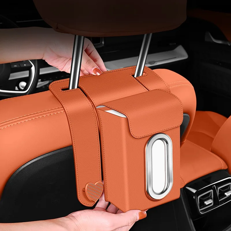Car tissue box, armrest box, paper drawing hanging type, car seat back towel bag, paper pumping storage on the car, car hook