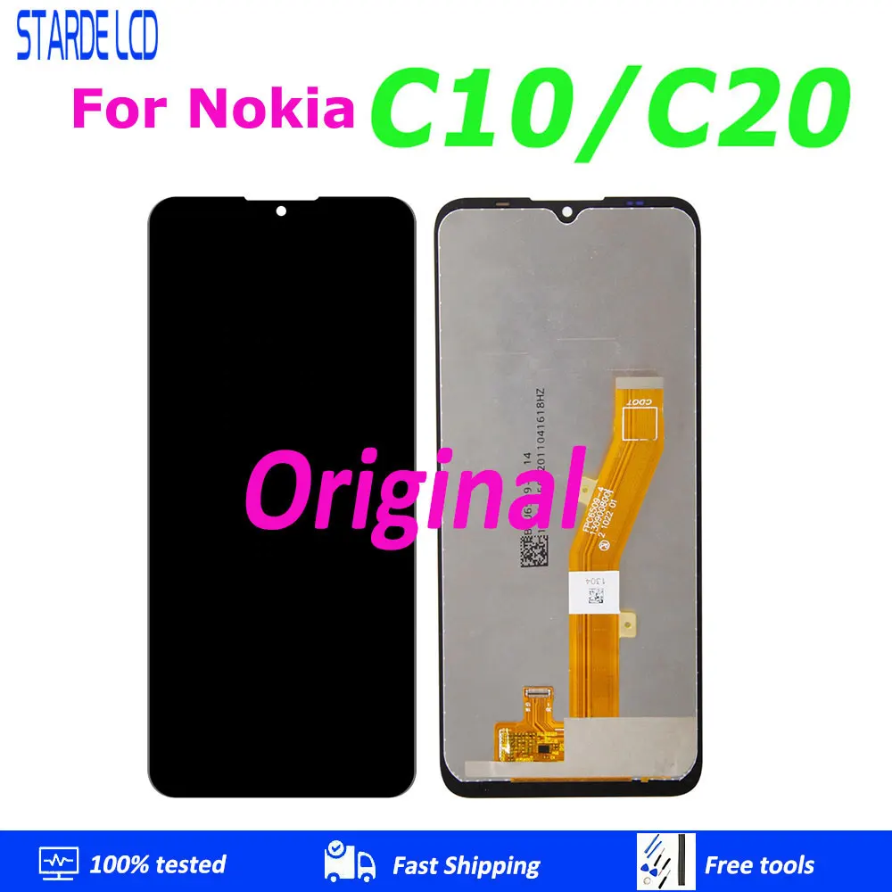 6.52''Original For Nokia C20 TA-1339 TA-1348 TA-1352 TA-1356 LCD Display Touch Screen Digitizer Assembly For C10 TA-1342 LCD