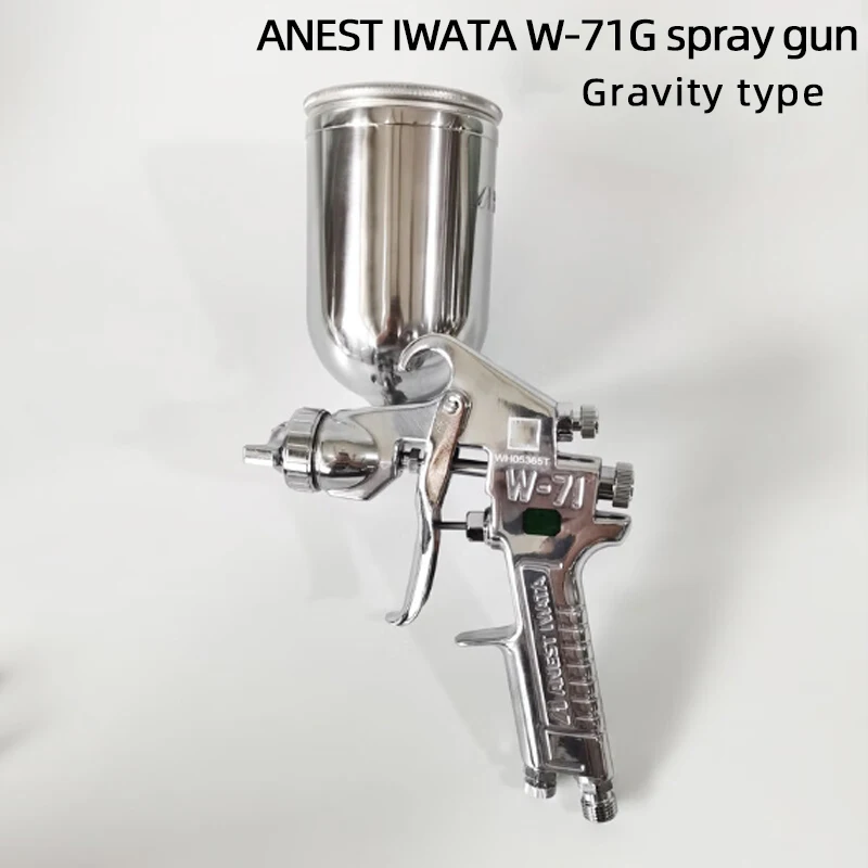 

Japan Iwata W-71 Spray Gun Side Pot 400Ml Furniture Wood Auto Sheet Metal Finish Primer Repair High Atomization Paint Spray Gun