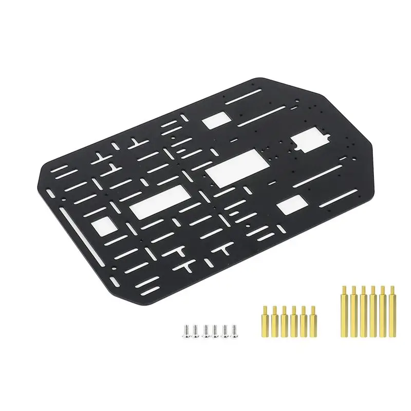 【新製品！a25p】スマートロボットカー用サポートブラケット-アルミ合金フレーム-2mmホイール-シャーシ-高強度上部プレート-多層スタンド用