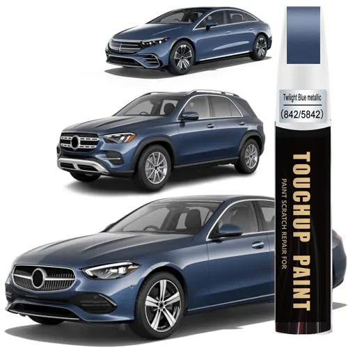 Twilight Blue Metallic(842/5842) Touch up Paint for Mercedes-Benz Car Paint Scratch Repair Kit, Quick & Easy Solution to Repair
