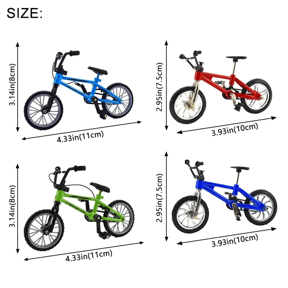 1 PCS Finger Bmx Bike Toys for Boys Mini Bike With Brake Rope Alloy bmx Functional Mountain Bicycle Model Toys for Children Gift