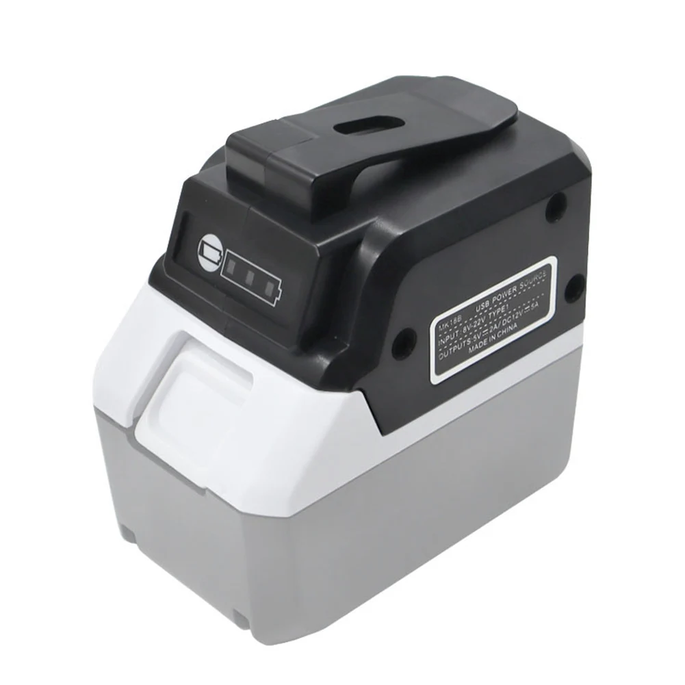 MK18B For Battery Adapter For 18V Li-Ion To USB 5V And 12V Output Converter With Belt Clip Switch For Heated Jacket Fan Light To
