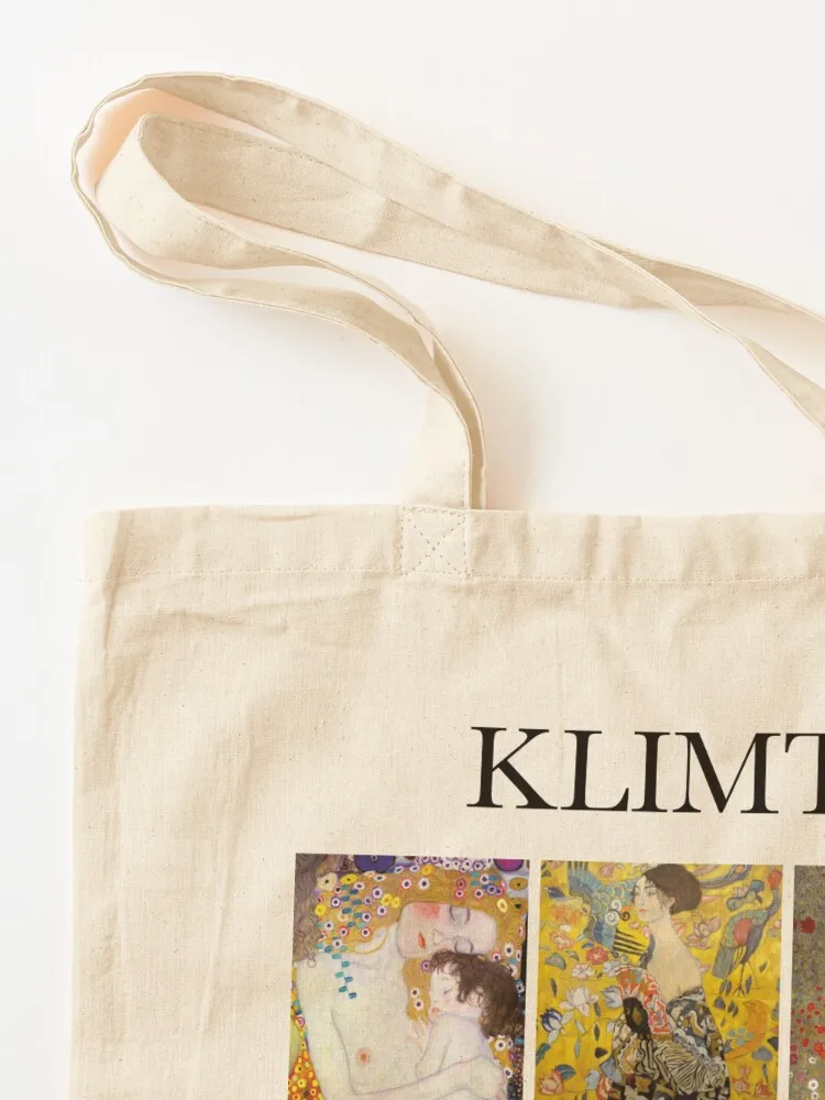 Klimt - Collage Tote Bag Canvas tote bags aesthetic eco pack tote bag men's